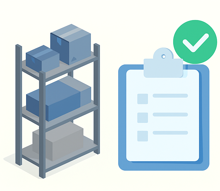 Estoque de suprimentos e controle de materiais utilizados em campo.